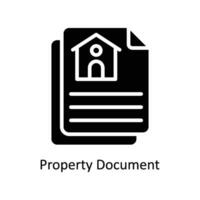 Property Document  vector  Solid  Icon Design illustration. Business And Management Symbol on White background EPS 10 File