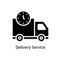 Delivery Service vector  Solid  Icon Design illustration. Business And Management Symbol on White background EPS 10 File