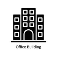 Office Building vector  Solid  Icon Design illustration. Business And Management Symbol on White background EPS 10 File