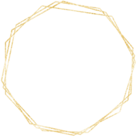 Gold Octagon Frame png