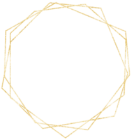 Gold Octagon Frame png