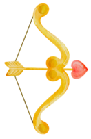 watercolor arrow and bow png