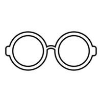 lentes icono vector. Gafas de sol ilustración signo. ceguera símbolo o logo. vector