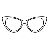 Glasses icon vector. Sunglasses illustration sign. blindness symbol or logo. vector