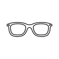 lentes icono vector. Gafas de sol ilustración signo. ceguera símbolo o logo. vector