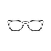 lentes icono vector. Gafas de sol ilustración signo. ceguera símbolo o logo. vector