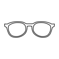 lentes icono vector. Gafas de sol ilustración signo. ceguera símbolo o logo. vector