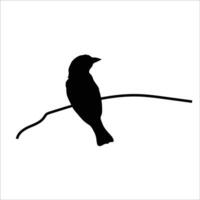 Bird silhouette stock vector illustration