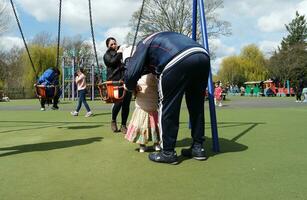 Wardown Public Park of Luton Town of England During Cold and sunny day of April 7th, 2023 photo