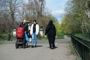 Wardown Public Park of Luton Town of England During Cold and sunny day of April 7th, 2023 photo