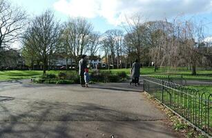 Wardown Public Park of Luton Town of England During Cold and sunny day of April 7th, 2023 photo