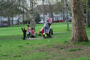 Wardown Public Park of Luton Town of England During Cold and sunny day of April 7th, 2023 photo