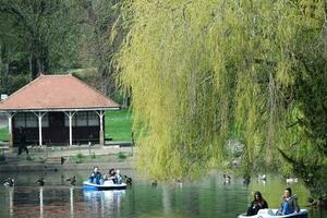 Wardown Public Park of Luton Town of England During Cold and sunny day of April 7th, 2023 photo