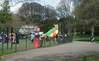 Wardown Public Park of Luton Town of England During Cold and sunny day of April 7th, 2023 photo