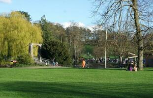 Wardown Public Park of Luton Town of England During Cold and sunny day of April 7th, 2023 photo