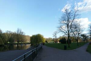 Wardown Public Park of Luton Town of England During Cold and sunny day of April 7th, 2023 photo