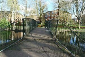 Wardown Public Park of Luton Town of England During Cold and sunny day of April 7th, 2023 photo