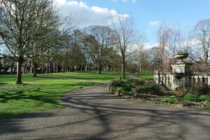 Wardown Public Park of Luton Town of England During Cold and sunny day of April 7th, 2023 photo