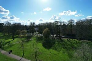 Wardown Public Park of Luton Town of England During Cold and sunny day of April 7th, 2023 photo