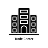 Trade Center vector  Solid  Icon  Design illustration. Business And Management Symbol on White background EPS 10 File