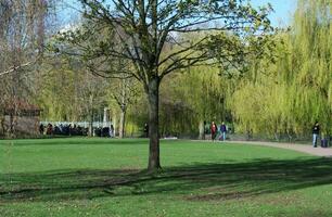 Wardown Public Park of Luton Town of England During Cold and sunny day of April 7th, 2023 photo