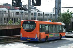 Low Angle View of Luton city of England on Clear Day of April 7th, 2023 photo