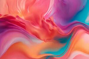 AI generated Fluid Abstract background photo