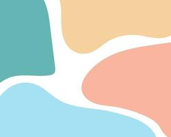 Abstract background design with organic shapes vector