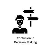 Decision Making vector  Solid  Icon  Design illustration. Business And Management Symbol on White background EPS 10 File