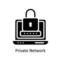 Private Network vector  Solid  Icon  Design illustration. Business And Management Symbol on White background EPS 10 File
