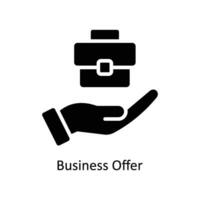 Business Offer vector  Solid  Icon  Design illustration. Business And Management Symbol on White background EPS 10 File