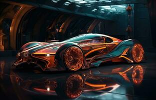 AI generated an image of an futuristic car photo