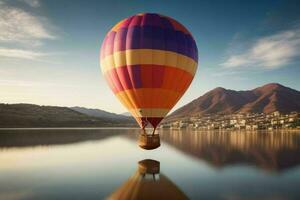 AI generated Hot air balloons. Pro Photo