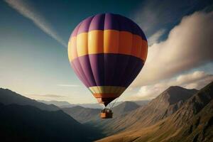 AI generated Hot air balloons. Pro Photo