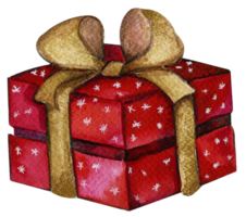 caja con Navidad presenta png