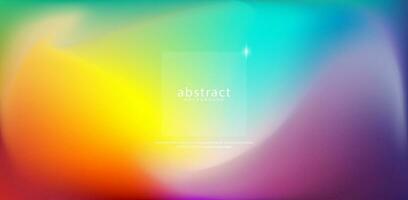 Abstract blurred gradient mesh background bright rainbow colors. Colorful smooth soft banner template. vector