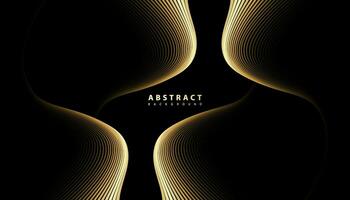 Premium background. Abstract luxury pattern. Gold waved lines background. Abstract gold curve line texture. vector illustration.