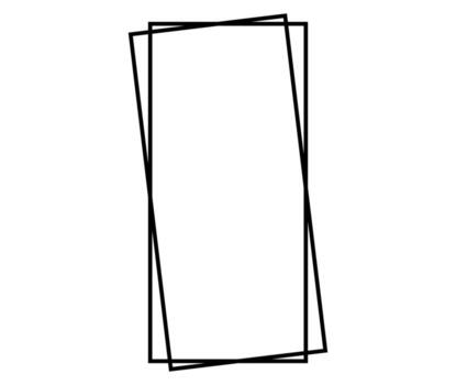 Square frame. Geometric abstract square element. Vector illustration