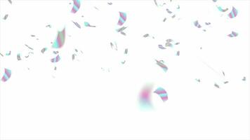 olografico Foglio luccichio coriandoli astratto video animazione