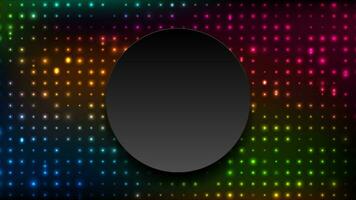 Neon led lights abstract background video animation