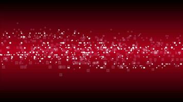 Abstract red geometric tech particles video animation