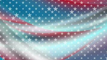 USA colors and stars abstract bright video animation