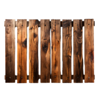 AI generated Rustic Fence with Organic Texture png