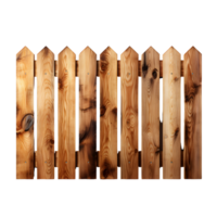 AI generated Organic Natural Textured Wooden Fence Design png