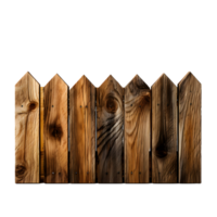 AI generated Rustic Wooden Fence with Natures Texture, Backyard Retreat png