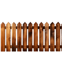 AI generated Woodland Rustic Fence with Earthy Texture png