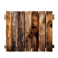 AI generated Rustic Wooden Fence with Earthy Texture png