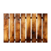 AI generated Outdoor Wooden Fence with Earthy Natural Texture png