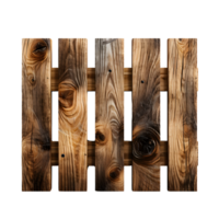 AI generated Rustic Wooden Fence with Natural Texture png