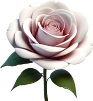 AI generated Beautiful rose Illustration 3d png